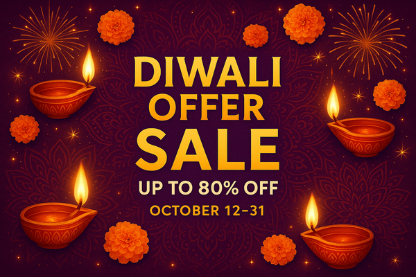 diwali offer sale upto 80% off october 12 - 31